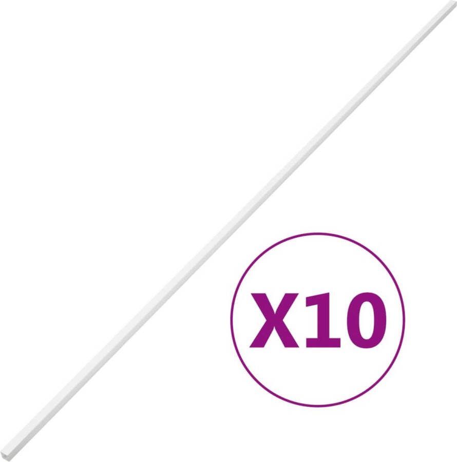 VidaXL Kabelgoot 25x25 mm 10 m PVC