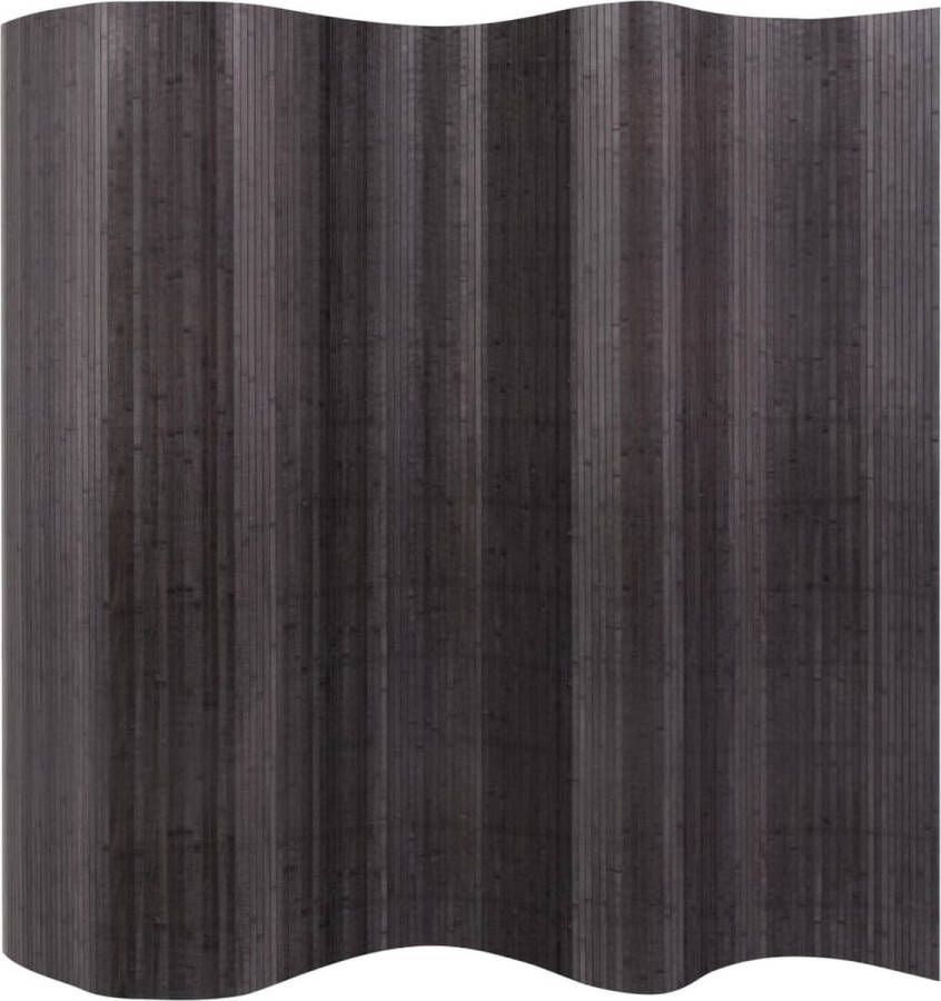 VidaXL Kamerverdeler grijs bamboe 250x165 cm