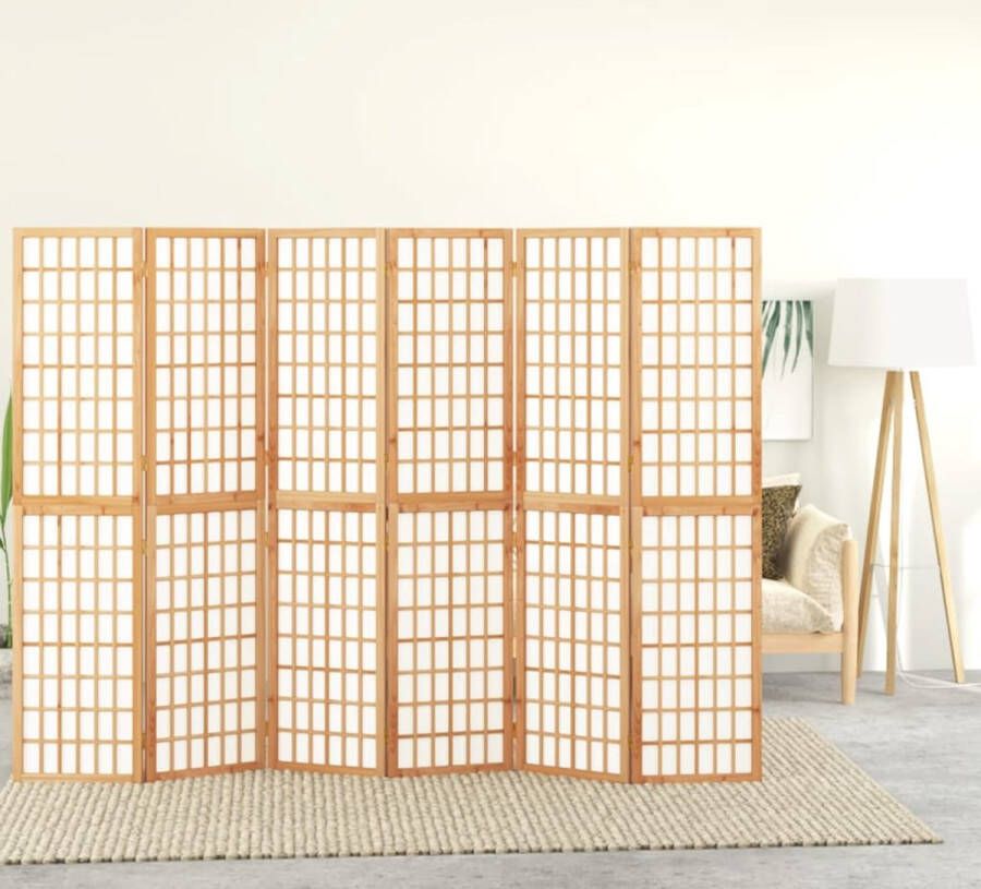 VidaXL -Kamerscherm-inklapbaar-6-panelen-Japanse-stijl-240x170-cm
