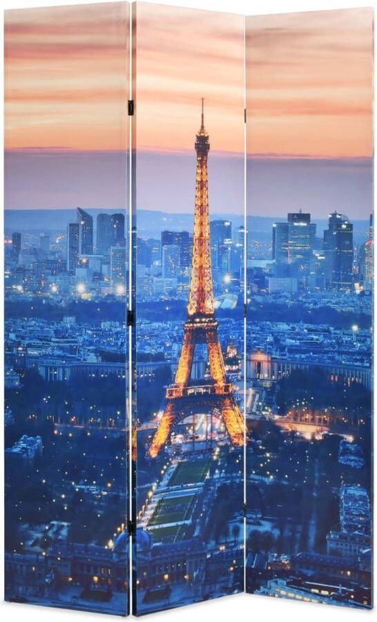 VidaXL Kamerverdeler inklapbaar Parijs bij nacht 120x170 cm
