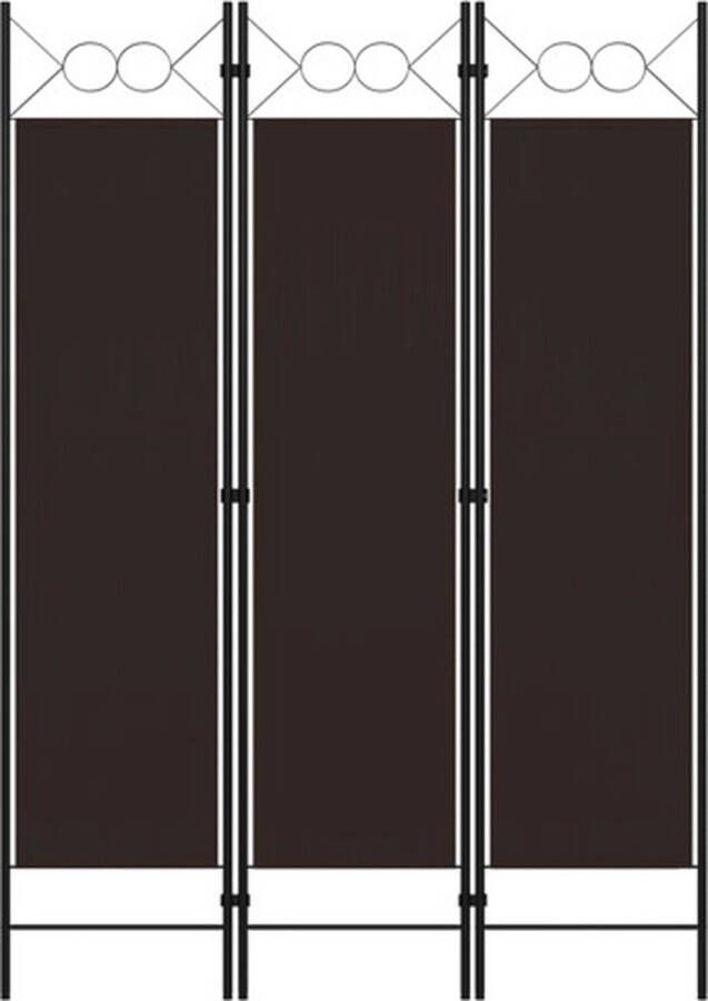 VidaXL -Kamerscherm-met-3-panelen-120x180-cm-bruin