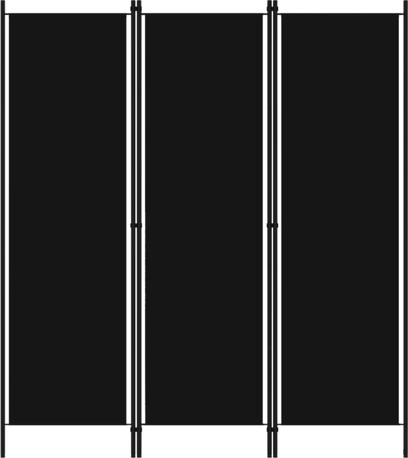 VidaXL -Kamerscherm-met-3-panelen-150x180-cm-zwart