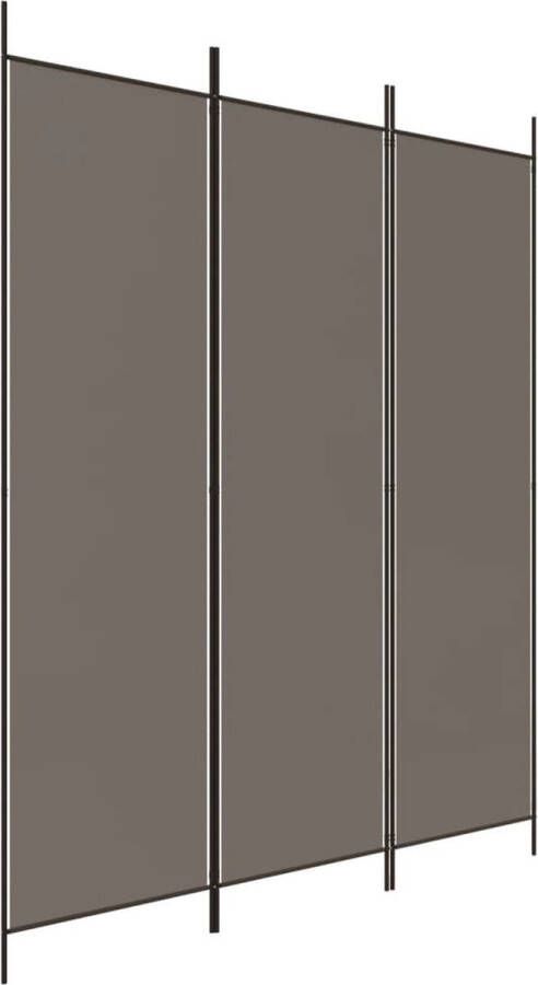 VidaXL -Kamerscherm-met-3-panelen-150x200-cm-stof-antracietkleurig