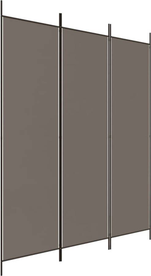 VidaXL -Kamerscherm-met-3-panelen-150x220-cm-stof-antracietkleurig