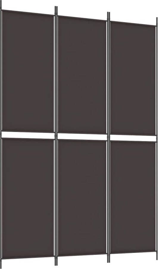 VidaXL -Kamerscherm-met-3-panelen-150x220-cm-stof-bruin