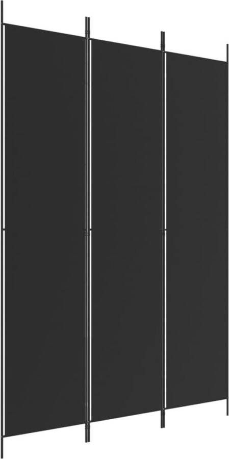 VidaXL -Kamerscherm-met-3-panelen-150x220-cm-stof-zwart