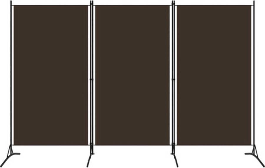 VidaXL -Kamerscherm-met-3-panelen-260x180-cm-bruin