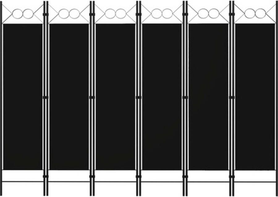 VidaXL -Kamerscherm-met-6-panelen-240x180-cm-zwart