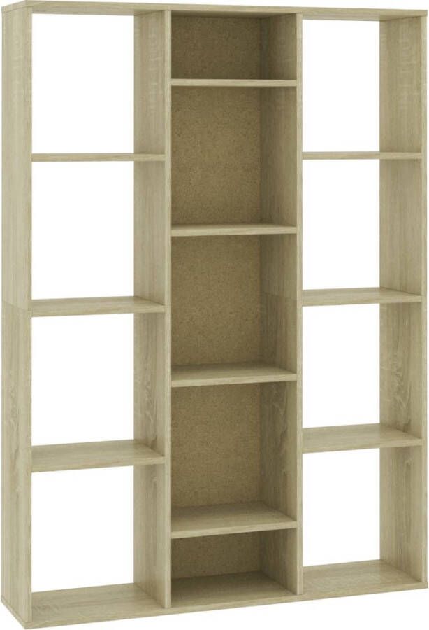 VidaXL -Kamerscherm boekenkast-100x24x140-cm-bewerkt-hout-eikenkleurig