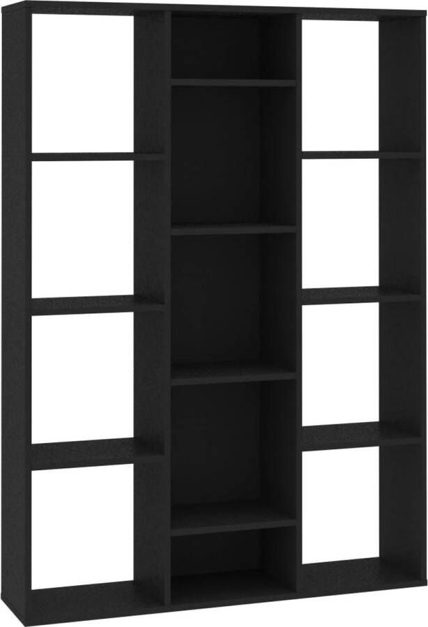 VidaXL -Kamerscherm boekenkast-100x24x140-cm-bewerkt-hout-zwart