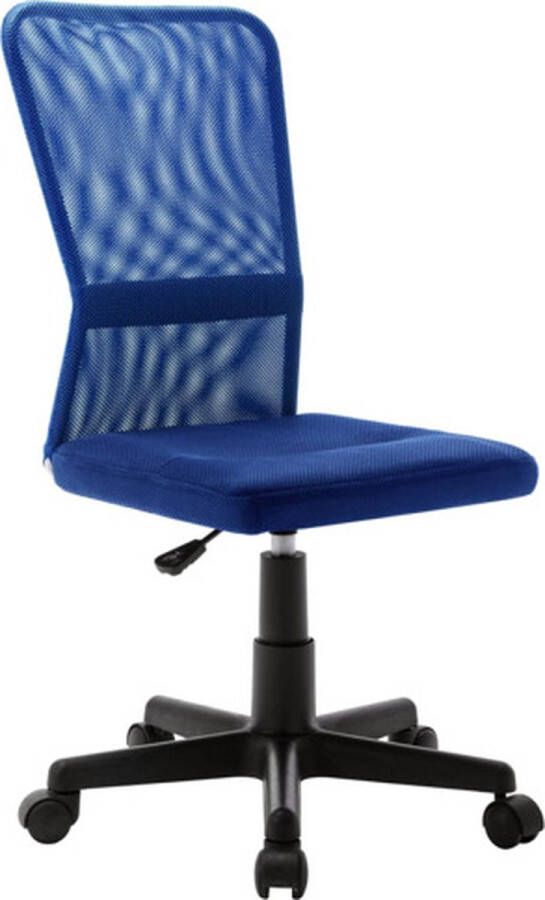 VidaXL -Kantoorstoel-44x52x100-cm-mesh-stof-blauw