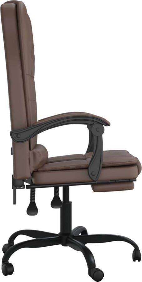 VidaXL -Kantoorstoel-massage-verstelbaar-kunstleer-grijs