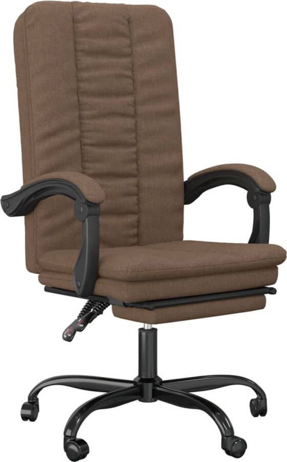 VidaXL -Kantoorstoel-verstelbaar-stof-bruin