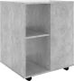VidaXL Prolenta Premium Kast verrijdbaar 60x53x72 cm spaanplaat betongrijs - Thumbnail 1