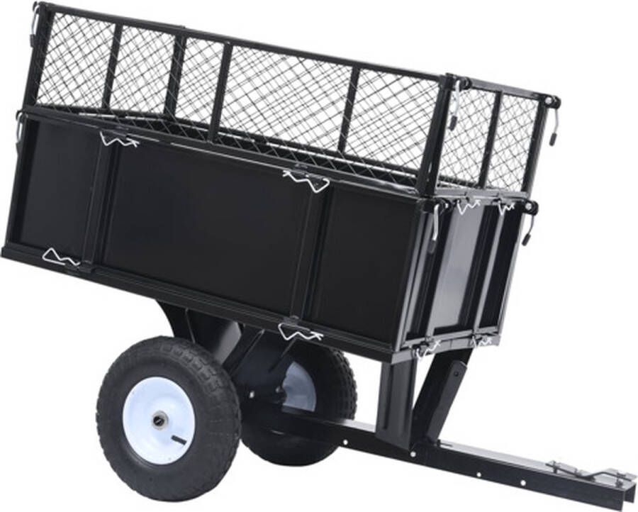 VidaXL Kiepwagen voor zitmaaiers 150 kg