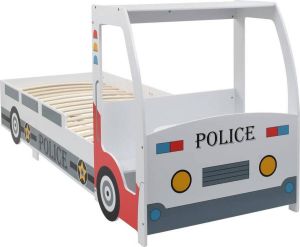 VidaXL Kinderbed politieauto met bureau 90x200 cm