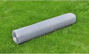VidaXL Kippengaas 25x1 m gegalvaniseerd staal zilverkleurig