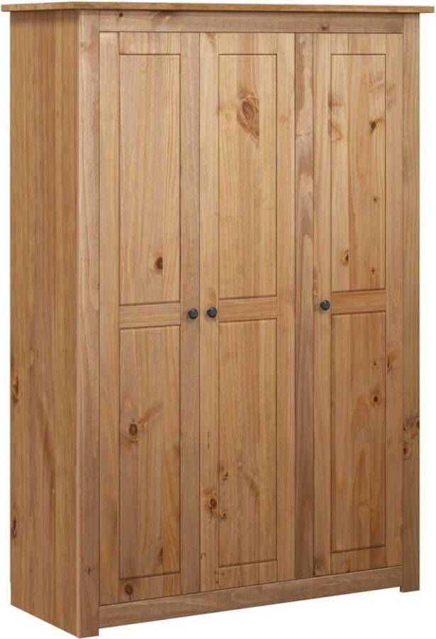 VidaXL -Kledingkast-3-deuren-Panama-Range-118x50x171 5-cm-grenenhout