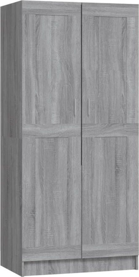 VidaXL -Kledingkast-82 5x51 5x180-cm-bewerkt-hout-grijs-sonoma-eiken