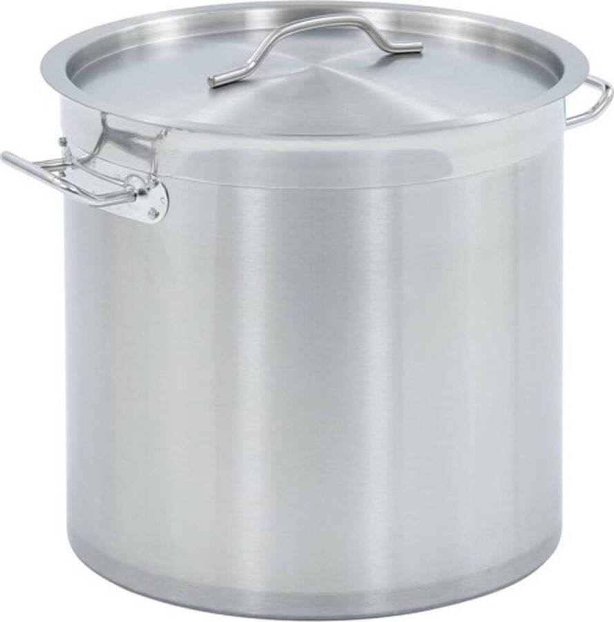 VidaXL -Kookpan-27-L-32x32-cm-roestvrij-staal