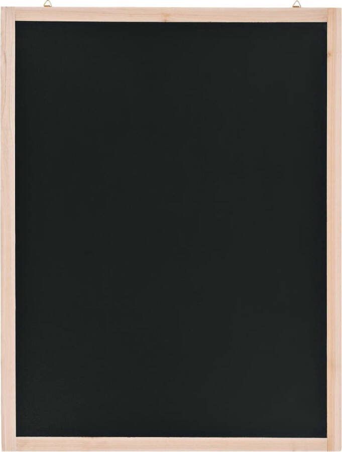 VidaXL -Krijtbord-voor-aan-de-wand-60x80-cm-cederhout