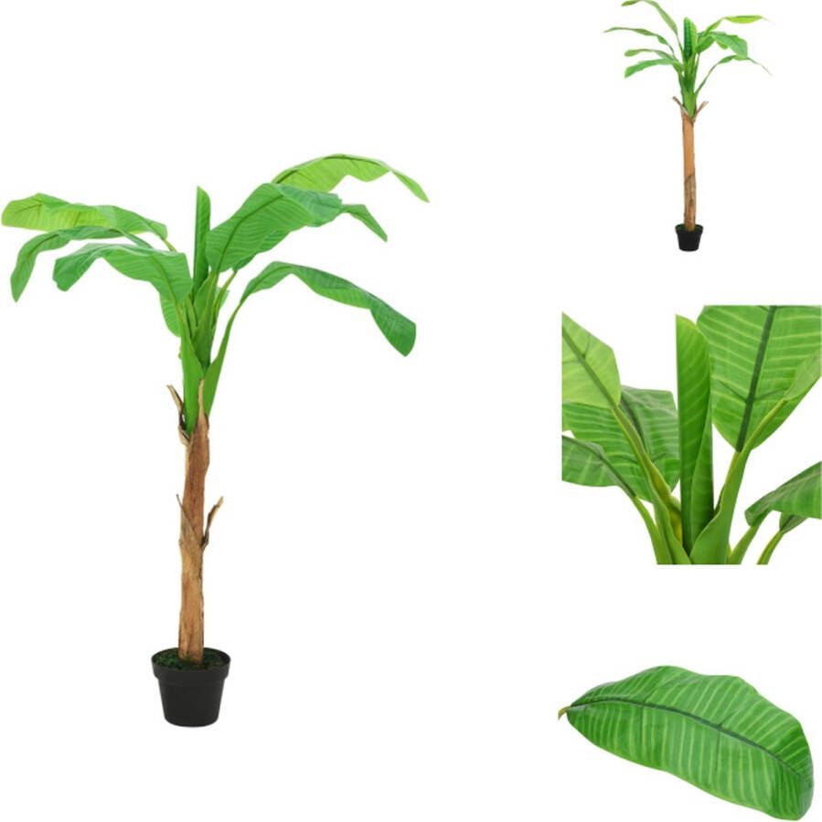 VidaXL Kunst Bananenboom 170-180 cm Groene levensechte kunstplant voor huis en kantoor Kunstplant