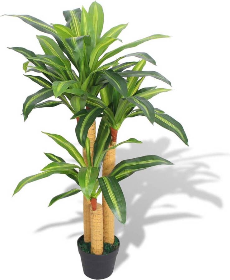 VidaXL -Kunst-dracena-plant-met-pot-100-cm-groen