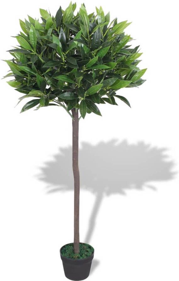 VidaXL -Kunst-laurierboom-plant-met-pot-125-cm-groen