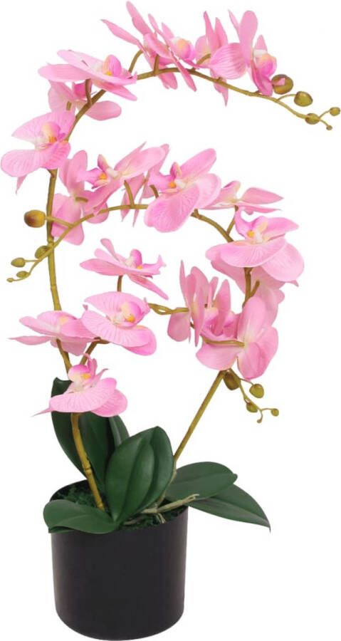 VidaXL -Kunst-orchidee-plant-met-pot-65-cm-roze