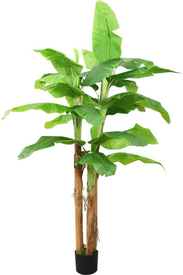 VidaXL -Kunstboom-met-pot-banaan-300-cm-groen
