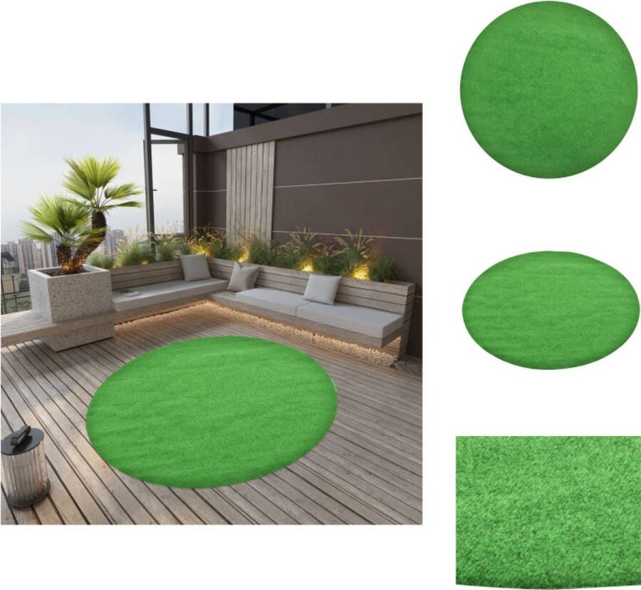 VidaXL Kunstgras Gras 2mm UV-Bestendig Groen 170cm 100% PP Comfortabel Kunstplant