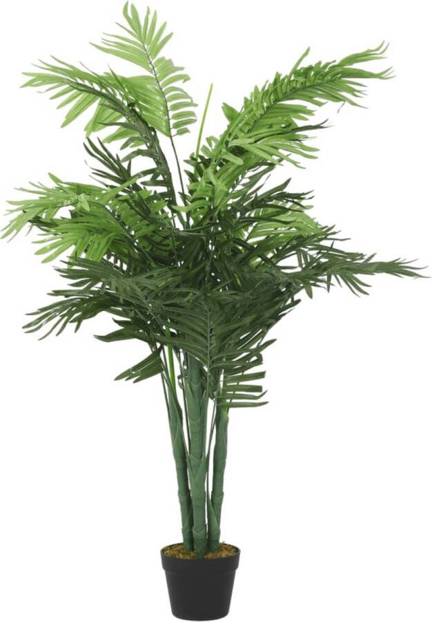 VidaXL -Kunstplant-palmboom-28-bladeren-120-cm-groen