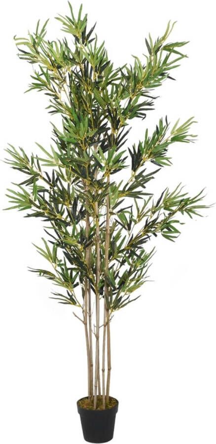VidaXL -Kunstplant-bamboe-1380-bladeren-200-cm-groen