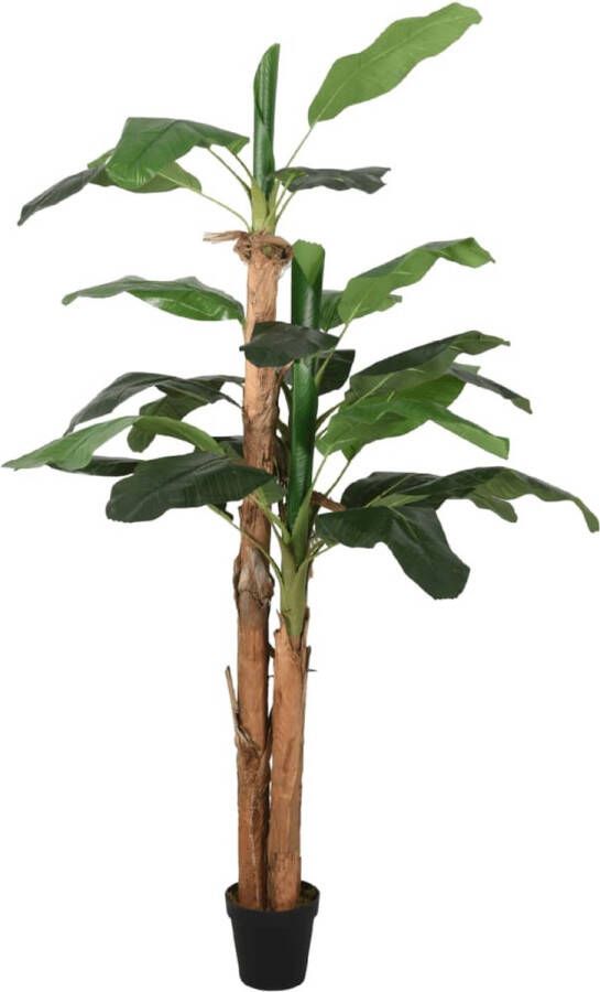 VidaXL -Kunstplant-bananenboom-19-bladeren-180-cm-groen
