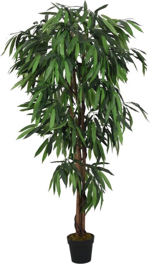 VidaXL -Kunstplant-mangoboom-1050-bladeren-200-cm-groen