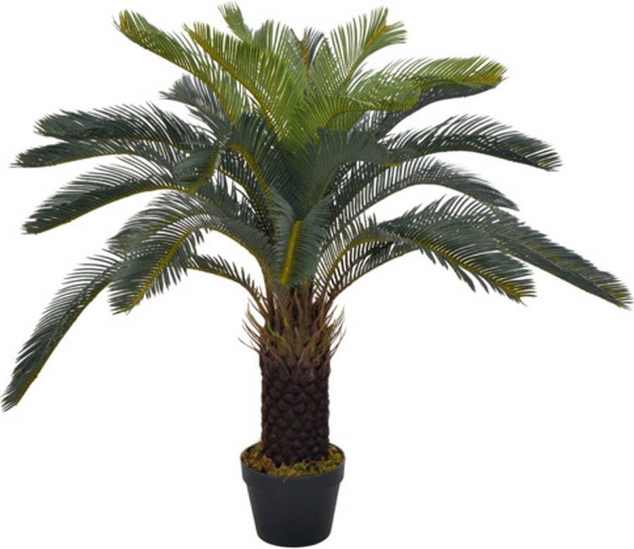 VidaXL -Kunstplant-met-pot-cycaspalm-90-cm-groen