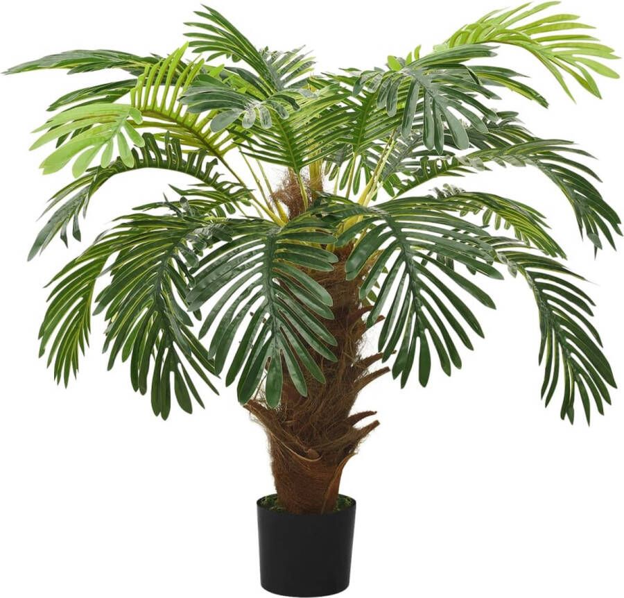 VidaXL -Kunstplant-met-pot-cycaspalm-90-cm-groen