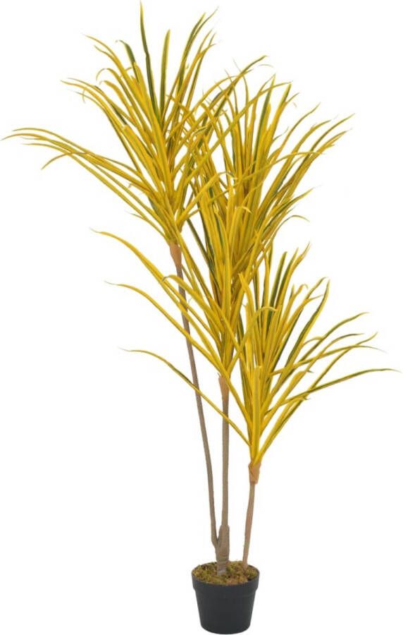 VidaXL -Kunstplant-met-pot-dracaena-125-cm-geel