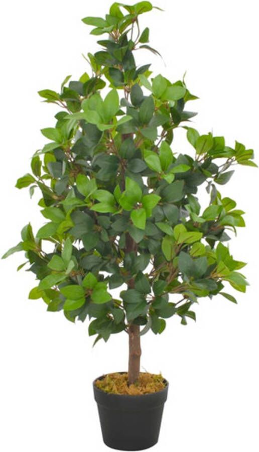 VidaXL -Kunstplant-met-pot-laurierboom-90-cm-groen