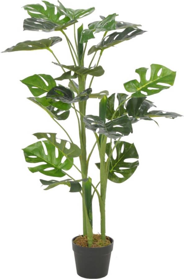 VidaXL -Kunstplant-met-pot-monstera-100-cm-groen