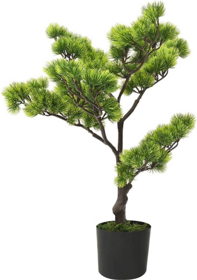 VidaXL -Kunstplant-met-pot-pinus-bonsai-60-cm-groen