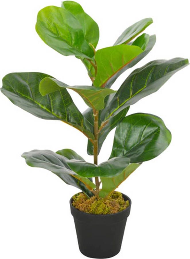 VidaXL -Kunstplant-met-pot-vioolbladplant-45-cm-groen