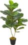 VidaXL -Kunstplant-met-pot-vioolbladplant-90-cm-groen - Thumbnail 1