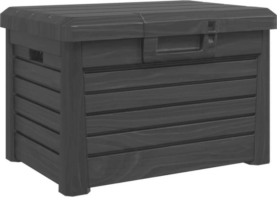 VidaXL Kussenbox 73x50 5x46 5 cm polypropeen antracietkleurig