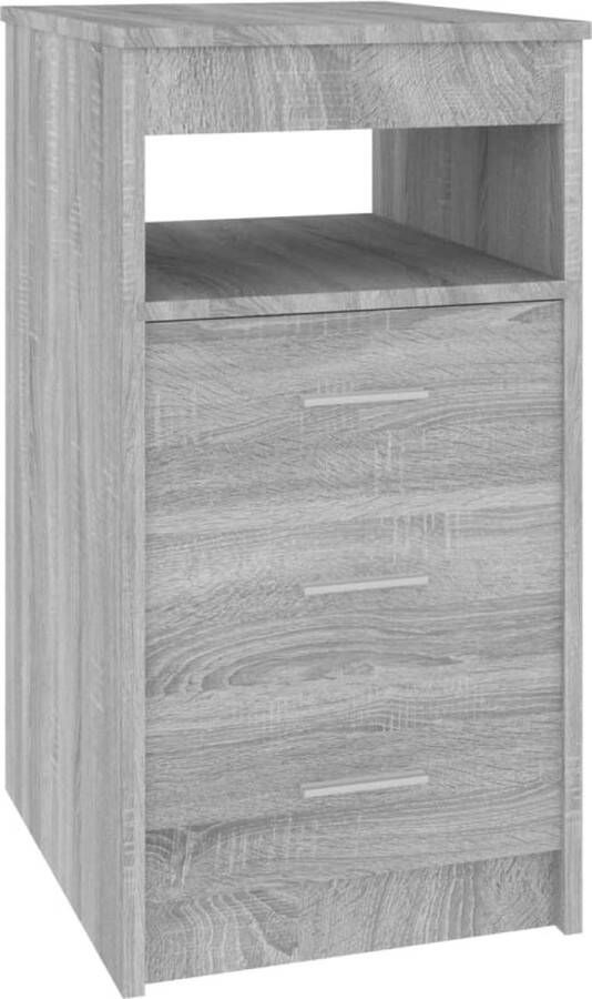 VidaXL -Ladekast-40x50x76-cm-bewerkt-hout-grijs-sonoma-eikenkleurig