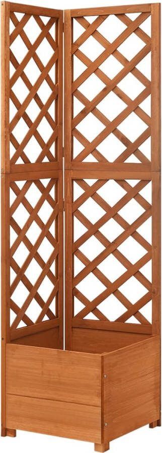 VidaXL -Latwerkplantenbak-hoekmodel-40x40x150-cm-massief-vurenhout