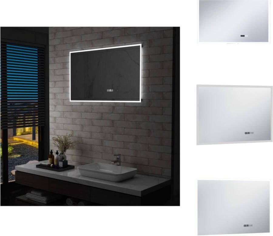 VidaXL LED Badkamerspiegel 100 x 60 cm IP44 Spiegel