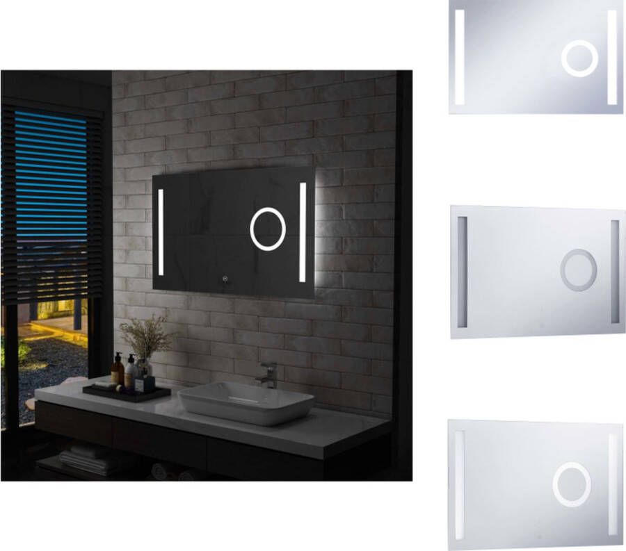 VidaXL LED Badkamerspiegel 100 x 60 cm IP44 Spiegel