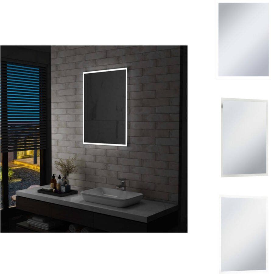 VidaXL LED Badkamerspiegel 60x80 cm IP44 Spiegel