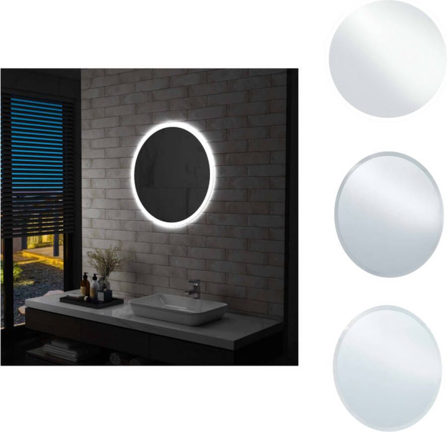 VidaXL LED-spiegel Atollo Badkamer 70 cm Verlicht IP44 Spiegel